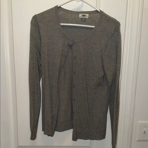 Old Navy Grey Cardigan Sweater